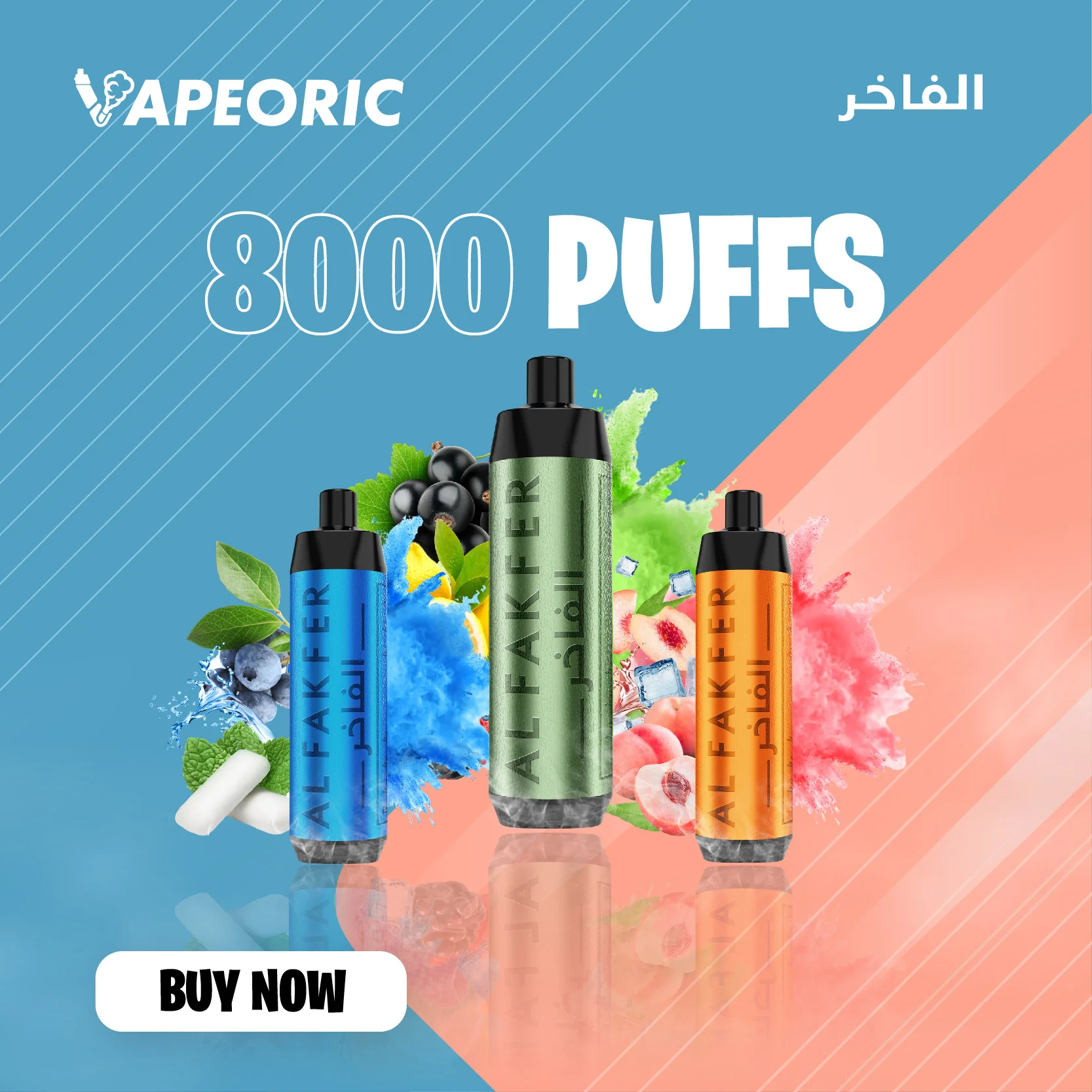 Al Fakher Crown Bar 8000 Puffs Vape By Vapeoric