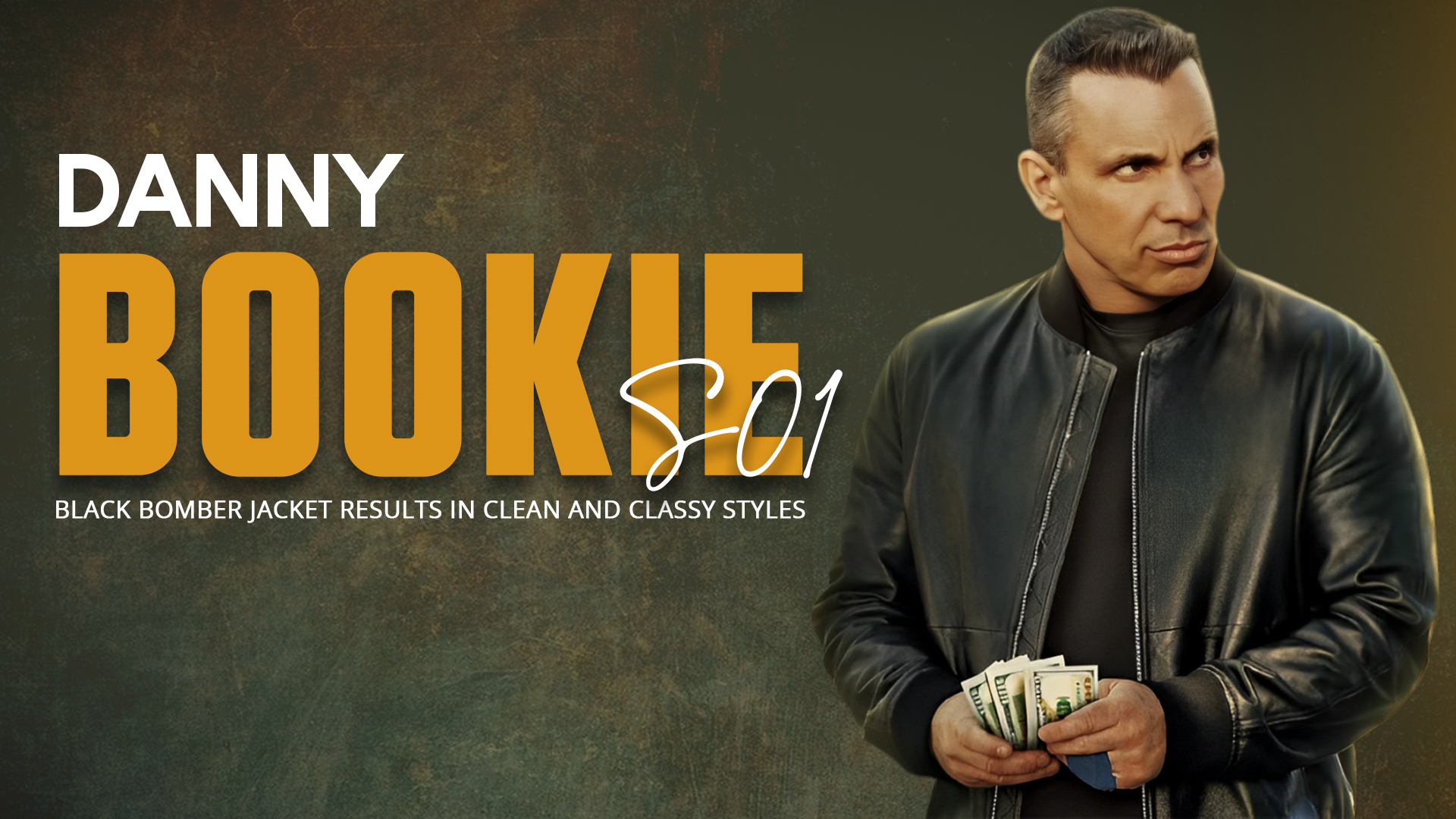 Danny Bookie S01 Black Bomber Jacket Results In Clean And Classy Styles