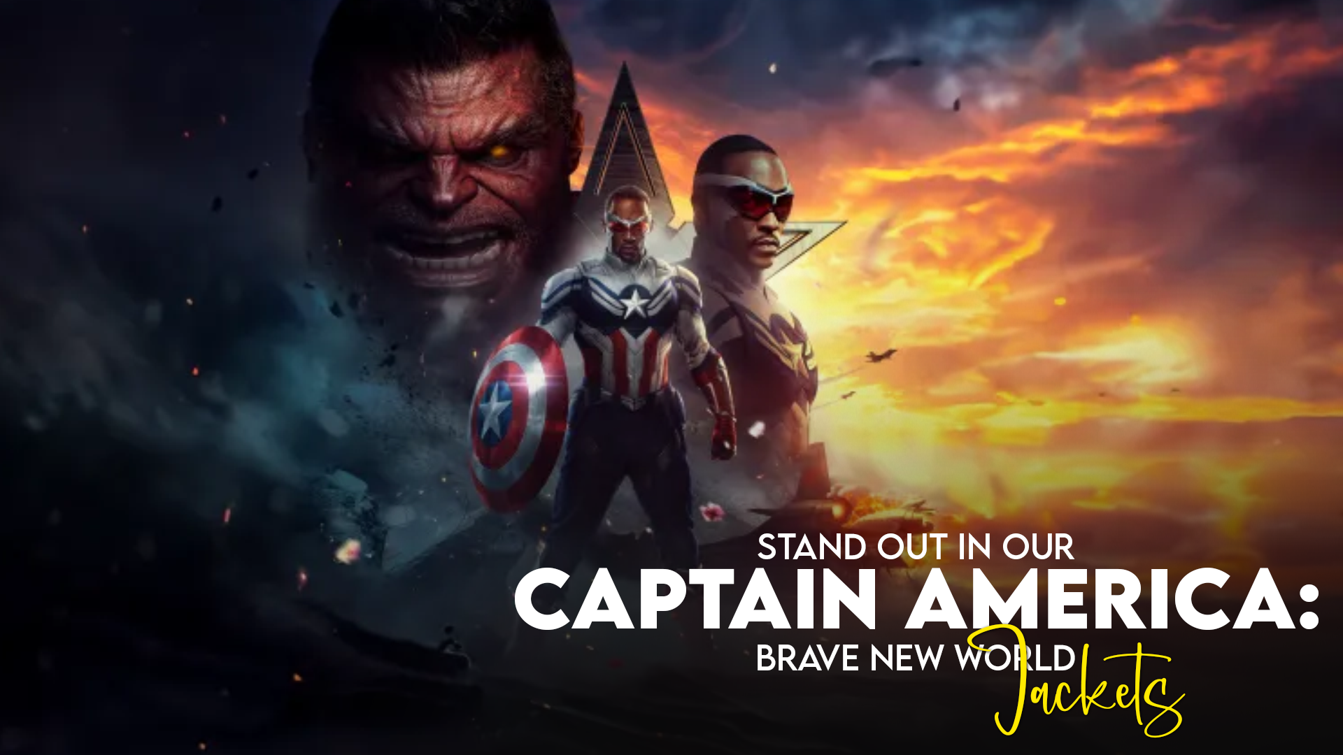 Stand Out in Our Captain America: Brave New World Jackets