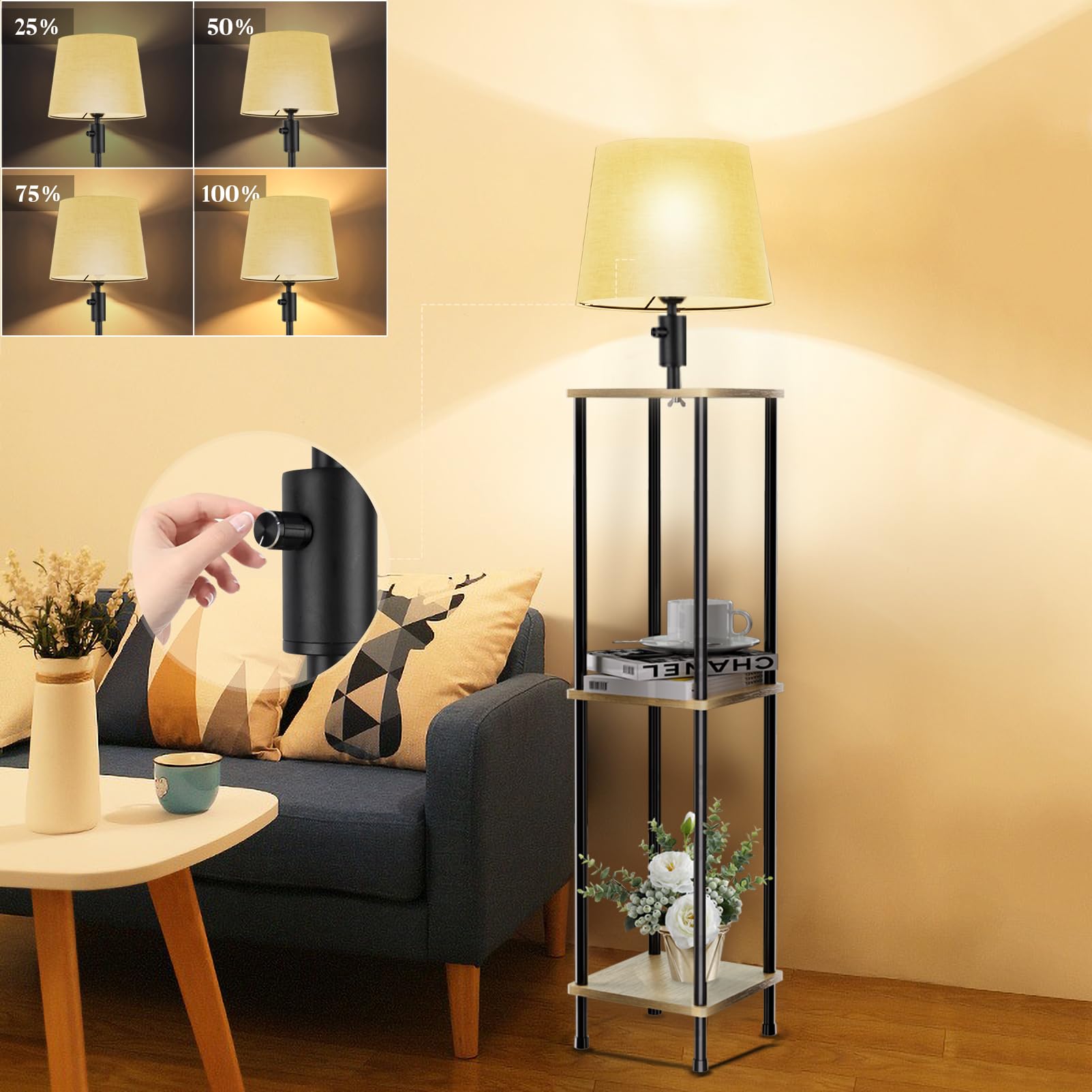 Standing Shelf Lamp: The Ideal Combining of Design and Purpose for Your Living Room – Lightdot